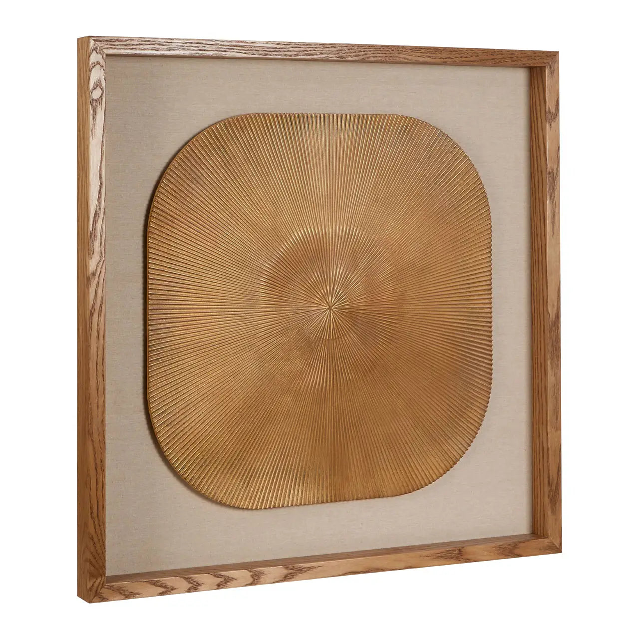 Framed Square Carving Gold Wall Decor